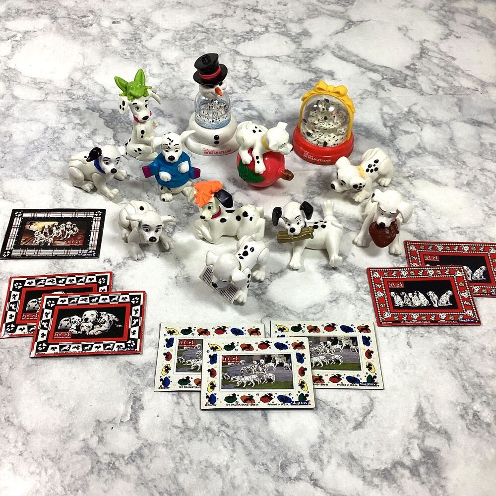 Disney 101 Dalmatians Toy Lot Figure Magnet Frame Globe Collectible